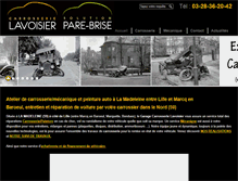 Tablet Screenshot of carrosserielavoisier.com